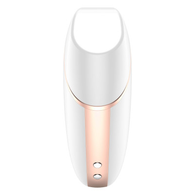 Вакуумный клиторальный стимулятор Satisfyer Love Triangle White с управлением через интернет Вакуумный клиторальный стимулятор Satisfyer Love Triangle White с управлением через интернет