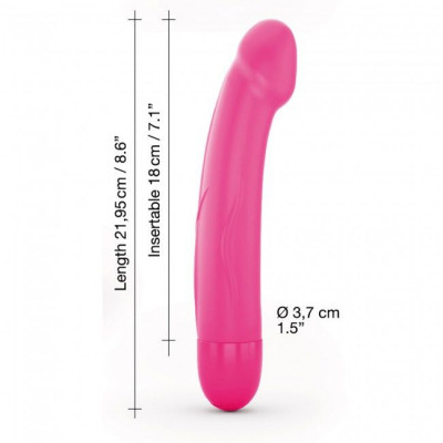 Вібратор Dorcel Real Vibration M Magenta 2.0, діаметр 3,7см, перезаряджається, для точки G, водостій Вібратор Dorcel Real Vibration M Magenta 2.0, діаметр 3,7см, перезаряджається, для точки G, водостій