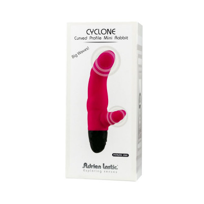 Вібратор рельєфний Adrien Lastic Cyclone Magenta зі стимуляцією точки G, два мотора Вібратор рельєфний Adrien Lastic Cyclone Magenta зі стимуляцією точки G, два мотора