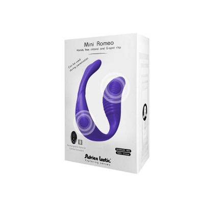 Вібратор для пар Adrien Lastic Mini Romeo II з пультом LRS і двома моторчиками Вібратор для пар Adrien Lastic Mini Romeo II з пультом LRS і двома моторчиками