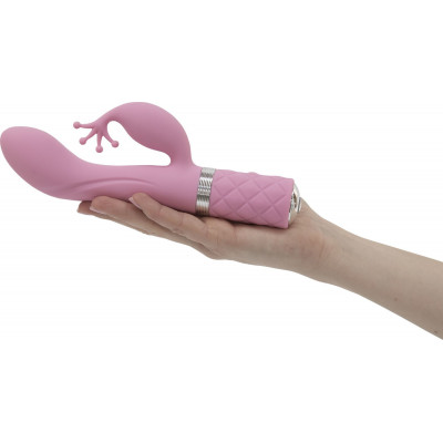 Розкішний вібратор-кролик Pillow Talk - Kinky Pink з кристалом Сваровські, потужний Розкішний вібратор-кролик Pillow Talk - Kinky Pink з кристалом Сваровські, потужний