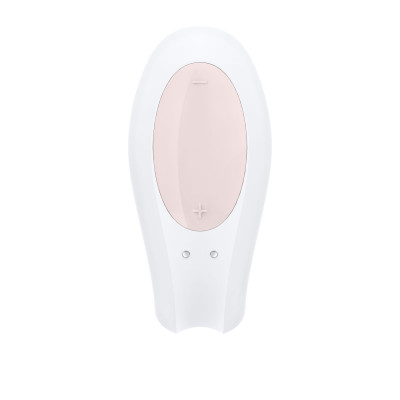 Смартвібратор для пар Satisfyer Double Joy White із широким кліторальним стимулятором