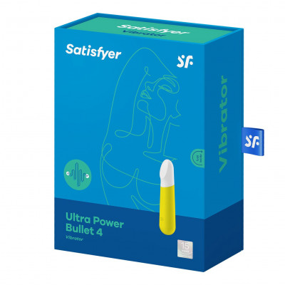 Вибропуля перезаряжаемая Ultra Power Bullet 4 Yellow Вибропуля перезаряжаемая Ultra Power Bullet 4 Yellow