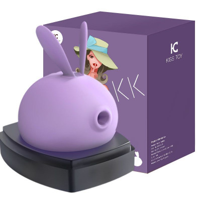 Вакуумний стимулятор з вібрацією KisToy Miss KK Purple Вакуумний стимулятор з вібрацією KisToy Miss KK Purple