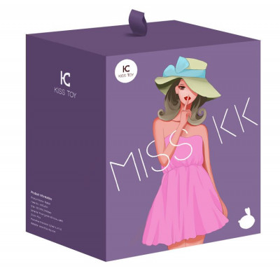 Вакуумний стимулятор з вібрацією KisToy Miss KK Purple Вакуумний стимулятор з вібрацією KisToy Miss KK Purple