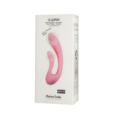 Вібратор Adrien Lastic G-wave вагінально-кліторальний, 2 мотора, універсальний Вібратор Adrien Lastic G-wave вагінально-кліторальний, 2 мотора, універсальний