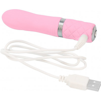 Розкішний вібратор PILLOW TALK - Flirty Pink з кристалом Сваровські, гнучка голівка Розкішний вібратор PILLOW TALK - Flirty Pink з кристалом Сваровські, гнучка голівка