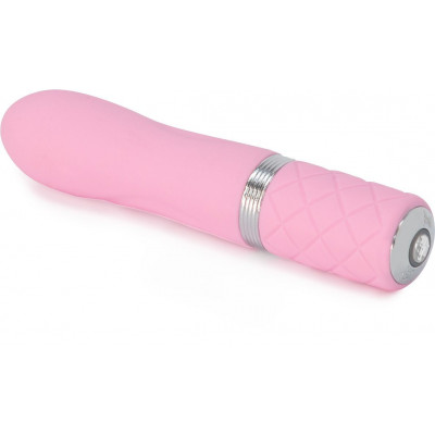 Розкішний вібратор PILLOW TALK - Flirty Pink з кристалом Сваровські, гнучка голівка Розкішний вібратор PILLOW TALK - Flirty Pink з кристалом Сваровські, гнучка голівка