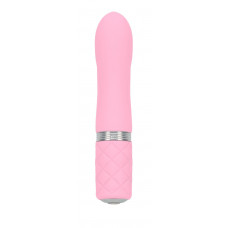 Розкішний вібратор PILLOW TALK - Flirty Pink з кристалом Сваровські, гнучка голівка