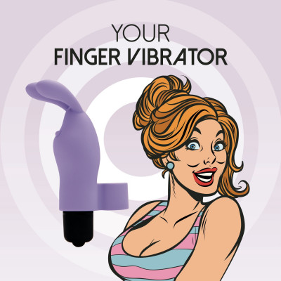 Вібратор на палець FeelzToys Magic Finger Vibrator Purple Вібратор на палець FeelzToys Magic Finger Vibrator Purple