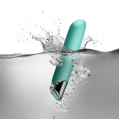 Мощный вибратор Rocks Off Chaiamo Teal, soft-touch силикон, до 3-х часов работы, водостойкий Мощный вибратор Rocks Off Chaiamo Teal, soft-touch силикон, до 3-х часов работы, водостойкий