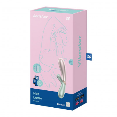Смарт вібратор-кролик із підігрівом Satisfyer Hot Lover Green Смарт вібратор-кролик із підігрівом Satisfyer Hot Lover Green