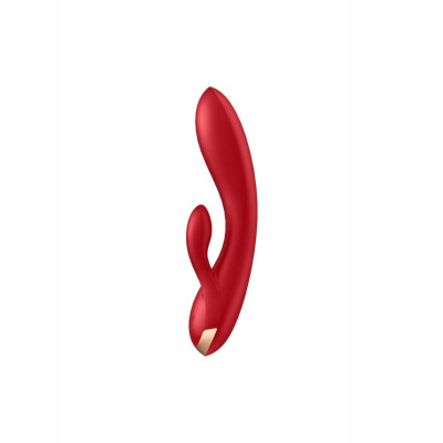 Смарт вібратор кролик із подвійним відростком Satisfyer Double Flex Red Смарт вібратор кролик із подвійним відростком Satisfyer Double Flex Red