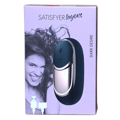 Мощный вибратор Satisfyer Lay-On - Dark Desire, водонепроницаемый Мощный вибратор Satisfyer Lay-On - Dark Desire, водонепроницаемый