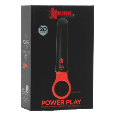Вібратор Doc Johnson Kink - Power Play with Silicone Grip Ring Вібратор Doc Johnson Kink - Power Play with Silicone Grip Ring