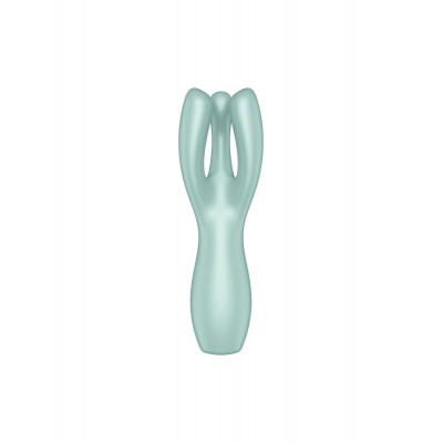 Кліторальний вібратор Satisfyer Threesome 3 Mint з трьома пальчиками Кліторальний вібратор Satisfyer Threesome 3 Mint з трьома пальчиками