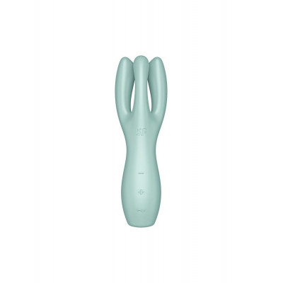 Кліторальний вібратор Satisfyer Threesome 3 Mint з трьома пальчиками Кліторальний вібратор Satisfyer Threesome 3 Mint з трьома пальчиками