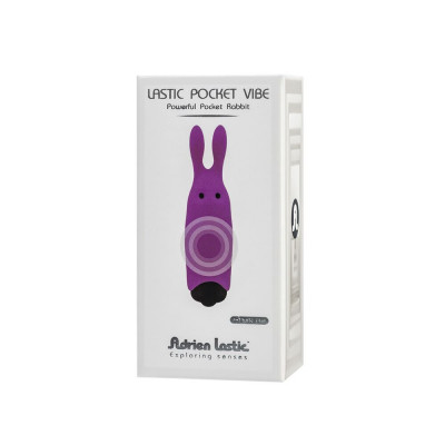 Вибропуля Adrien Lastic Pocket Vibe Rabbit Purple со стимулирующими ушками Вибропуля Adrien Lastic Pocket Vibe Rabbit Purple со стимулирующими ушками