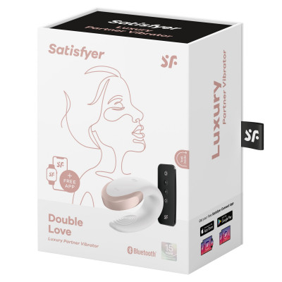 Смарт-вибратор для пар Satisfyer Double Love (White) Смарт-вибратор для пар Satisfyer Double Love (White)
