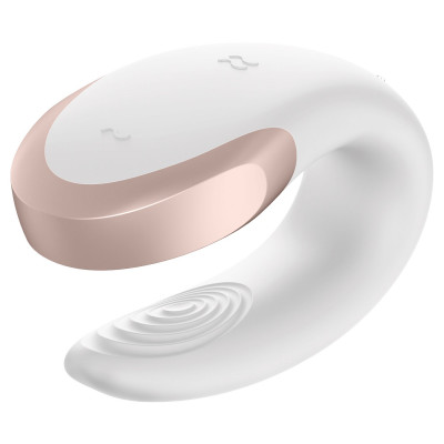Смарт-вибратор для пар Satisfyer Double Love (White) Смарт-вибратор для пар Satisfyer Double Love (White)