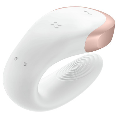 Смарт-вибратор для пар Satisfyer Double Love (White) Смарт-вибратор для пар Satisfyer Double Love (White)