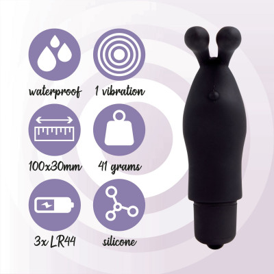 Вібратор на палець FeelzToys Magic Finger Vibrator Black Вібратор на палець FeelzToys Magic Finger Vibrator Black