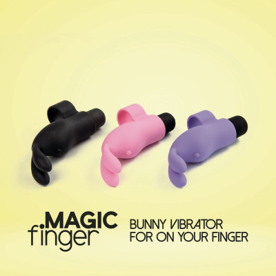 Вібратор на палець FeelzToys Magic Finger Vibrator Black Вібратор на палець FeelzToys Magic Finger Vibrator Black