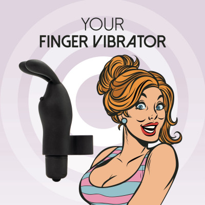 Вібратор на палець FeelzToys Magic Finger Vibrator Black Вібратор на палець FeelzToys Magic Finger Vibrator Black