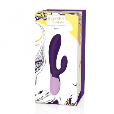 Вібратор-кролик Rianne S: Xena Purple/Lilac, 10 режимів роботи, медичний силікон, подарункове пакова Вібратор-кролик Rianne S: Xena Purple/Lilac, 10 режимів роботи, медичний силікон, подарункове пакова