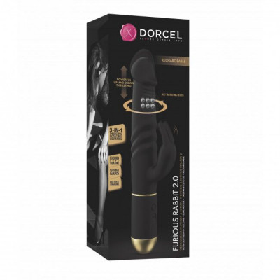 Вибратор Dorcel Furious Rabbit 2.0 с возвратно-поступательными движениями головки, перезаряжаемый Вибратор Dorcel Furious Rabbit 2.0 с возвратно-поступательными движениями головки, перезаряжаемый