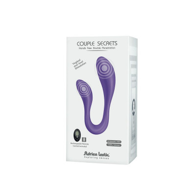 Вібратор для пар Adrien Lastic Couple Secrets II з пультом LRS, два мотора, універсальний Вібратор для пар Adrien Lastic Couple Secrets II з пультом LRS, два мотора, універсальний