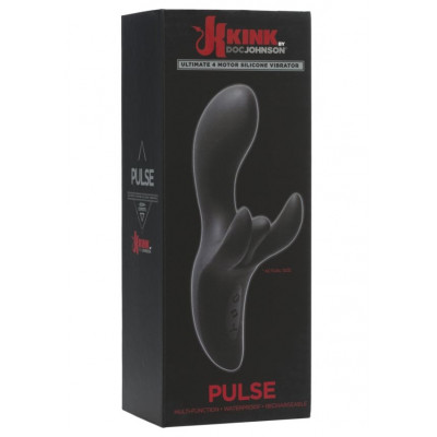 Вібратор-кролик Doc Johnson Kink - Pulse - Ultimate 4 Motor Silicone Vibrator Вібратор-кролик Doc Johnson Kink - Pulse - Ultimate 4 Motor Silicone Vibrator