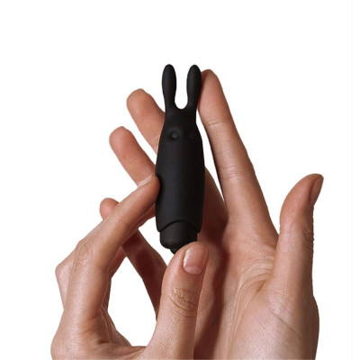 Вібропуля Adrien Lastic Pocket Vibe Rabbit Black зі стимулюючими вушками Вібропуля Adrien Lastic Pocket Vibe Rabbit Black зі стимулюючими вушками