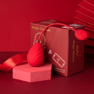 Смарт-віброяйце Magic Motion Sundae Red Смарт-віброяйце Magic Motion Sundae Red