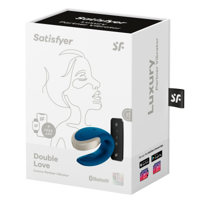 Смарт-вибратор для пар Satisfyer Double Love (Blue) Смарт-вибратор для пар Satisfyer Double Love (Blue)
