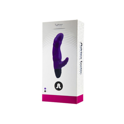 Вібратор рельєфний Adrien Lastic Typhoon Black зі стимуляцією точки G, два мотора Вібратор рельєфний Adrien Lastic Typhoon Black зі стимуляцією точки G, два мотора