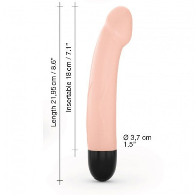 Вібратор Dorcel Real Vibration M Flesh 2.0, діаметр 3,7см, перезаряджається, для точки G Вібратор Dorcel Real Vibration M Flesh 2.0, діаметр 3,7см, перезаряджається, для точки G