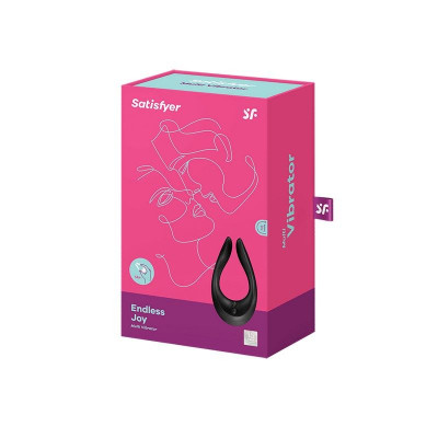 Вибратор для пар Satisfyer Endless Joy Black, 3 независимых мотора, многофункциональный Вибратор для пар Satisfyer Endless Joy Black, 3 независимых мотора, многофункциональный