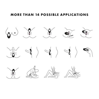 Вибратор для пар Satisfyer Endless Joy Black, 3 независимых мотора, многофункциональный Вибратор для пар Satisfyer Endless Joy Black, 3 независимых мотора, многофункциональный