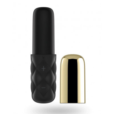 Мощный мини-вибратор Satisfyer Mini Lovely Honey Gold со съемным колпачком и мощной вибрацией Мощный мини-вибратор Satisfyer Mini Lovely Honey Gold со съемным колпачком и мощной вибрацией