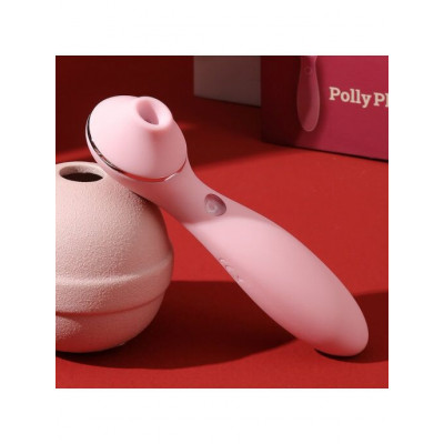 Вакуумний вібратор KisToy Polly Plus Pink Вакуумний вібратор KisToy Polly Plus Pink