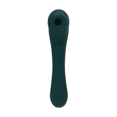 Вибратор и вакуумный клиторальный стимулятор 2-в-1 Alive Quiver Teal обновленная модель Вибратор и вакуумный клиторальный стимулятор 2-в-1 Alive Quiver Teal обновленная модель