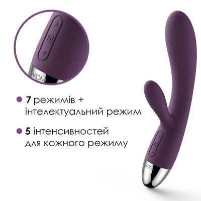 Вібратор-кролик із інтелектуальним режимом Svakom Alice Violet Вібратор-кролик із інтелектуальним режимом Svakom Alice Violet
