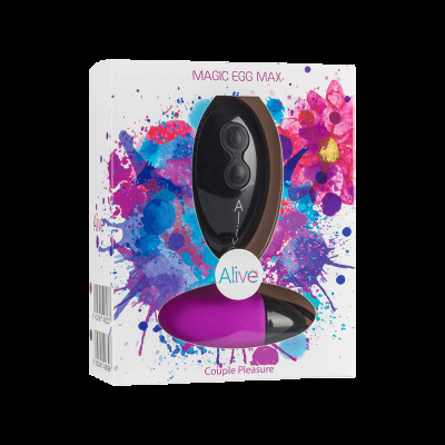 Мощное виброяйцо Alive Magic Egg MAX Violet с пультом ДУ, мощное Мощное виброяйцо Alive Magic Egg MAX Violet с пультом ДУ, мощное