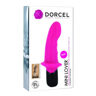 Вибратор Dorcel Mini Lover Magenta с ограничителем, для точки G и массажа простаты Вибратор Dorcel Mini Lover Magenta с ограничителем, для точки G и массажа простаты
