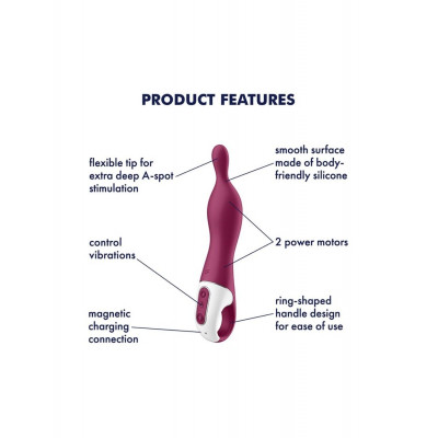 Вібратор для точки А Satisfyer A-Mazing 1 Berry Вібратор для точки А Satisfyer A-Mazing 1 Berry