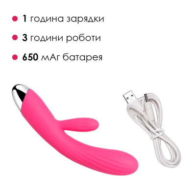 Інтелектуальний вібратор кролик із підігрівом Svakom Angel Plum Red Інтелектуальний вібратор кролик із підігрівом Svakom Angel Plum Red