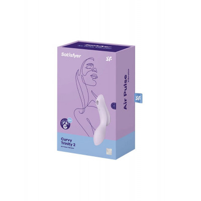 Вакуумный стимулятор с вибрацией Satisfyer Curvy Trinity 2 Violet Вакуумный стимулятор с вибрацией Satisfyer Curvy Trinity 2 Violet