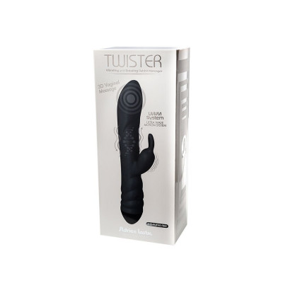 Вібратор кролик зі спіральним 3D-масажем Adrien Lastic Twister Вібратор кролик зі спіральним 3D-масажем Adrien Lastic Twister