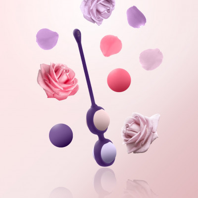 Вагинальные шарики 4шт Rianne S Pussy Playballs CORAL ROSE Вагинальные шарики 4шт Rianne S Pussy Playballs CORAL ROSE